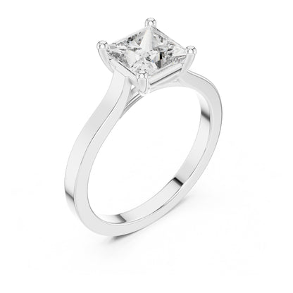 Vera 1 Carat Princess Lab Grown Diamond Solitaire Engagement Ring