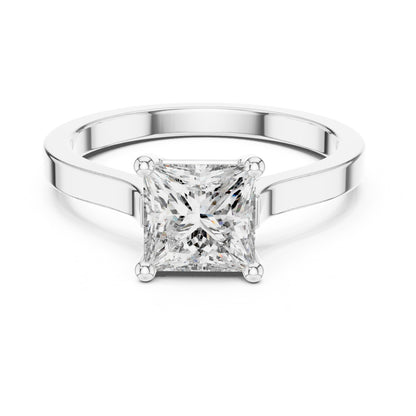 Vera 1 Carat Princess Lab Grown Diamond Solitaire Engagement Ring