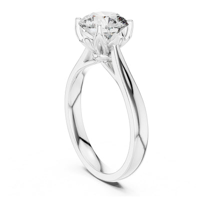 Clara 1.5 Carat Round Lab Grown Diamond Openwork Solitaire Engagement Ring