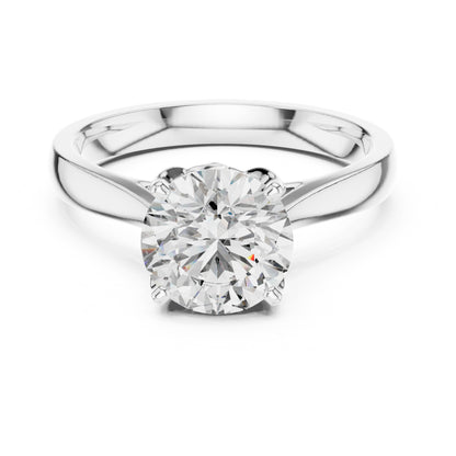 Clara 1.5 Carat Round Lab Grown Diamond Openwork Solitaire Engagement Ring