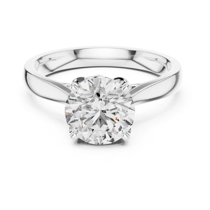 Clara 1.5 Carat Round Lab Grown Diamond Openwork Solitaire Engagement Ring