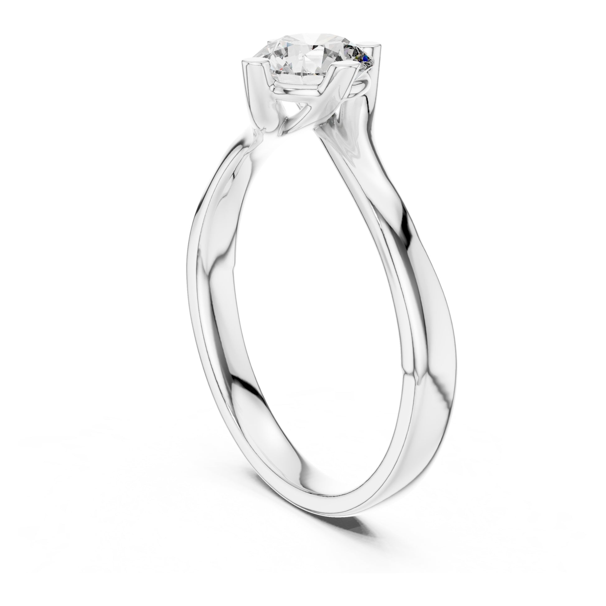 Clara 0.50ct Round Lab Grown Diamond Bezel Solitaire Engagement Ring