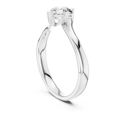Clara 0.50ct Round Lab Grown Diamond Bezel Solitaire Engagement Ring