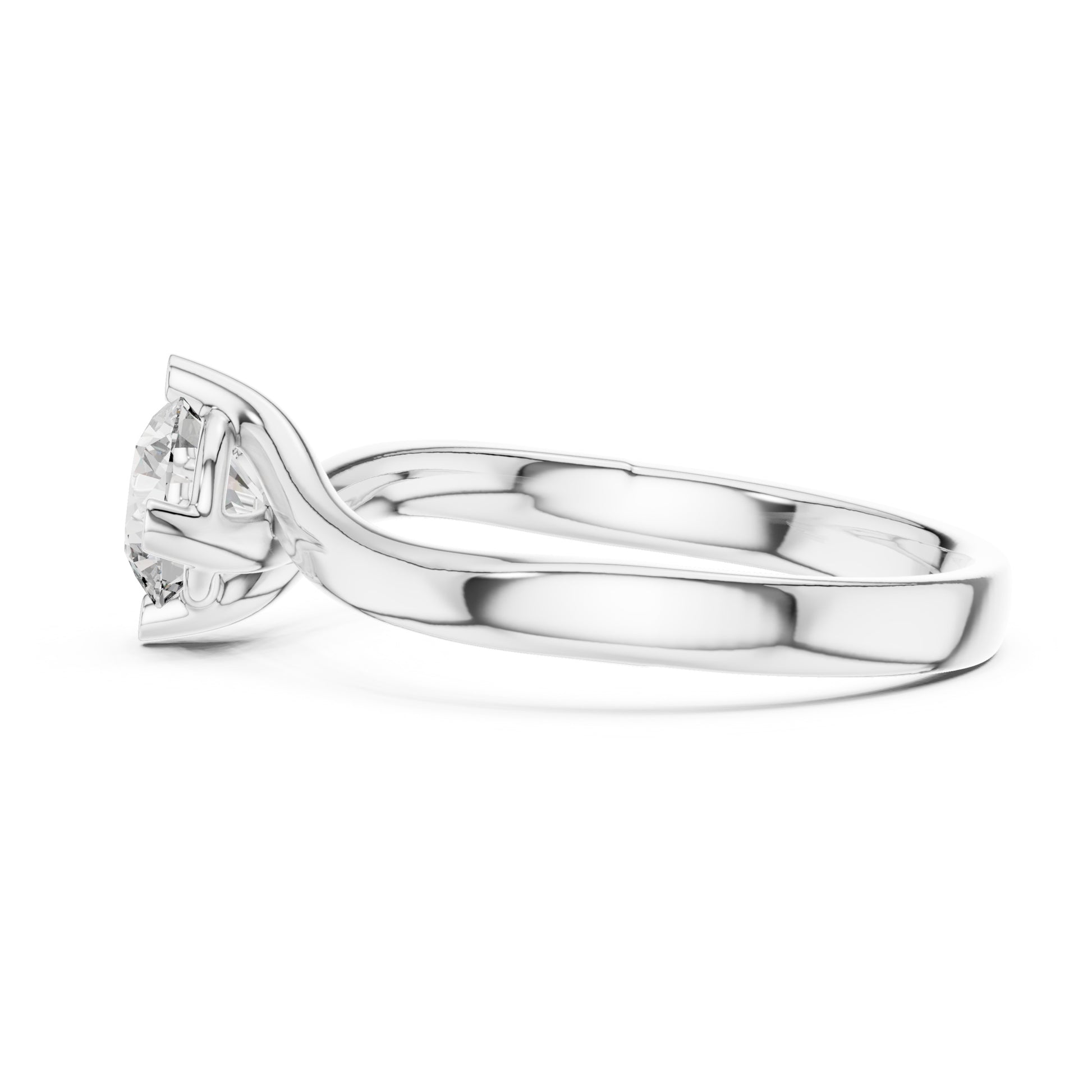 Clara 0.50ct Round Lab Grown Diamond Bezel Solitaire Engagement Ring