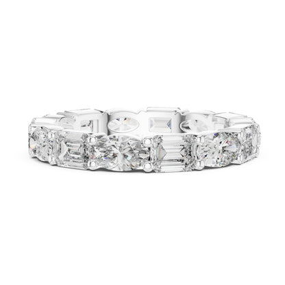 Aurora Round Coloured Stone Eternity Ring