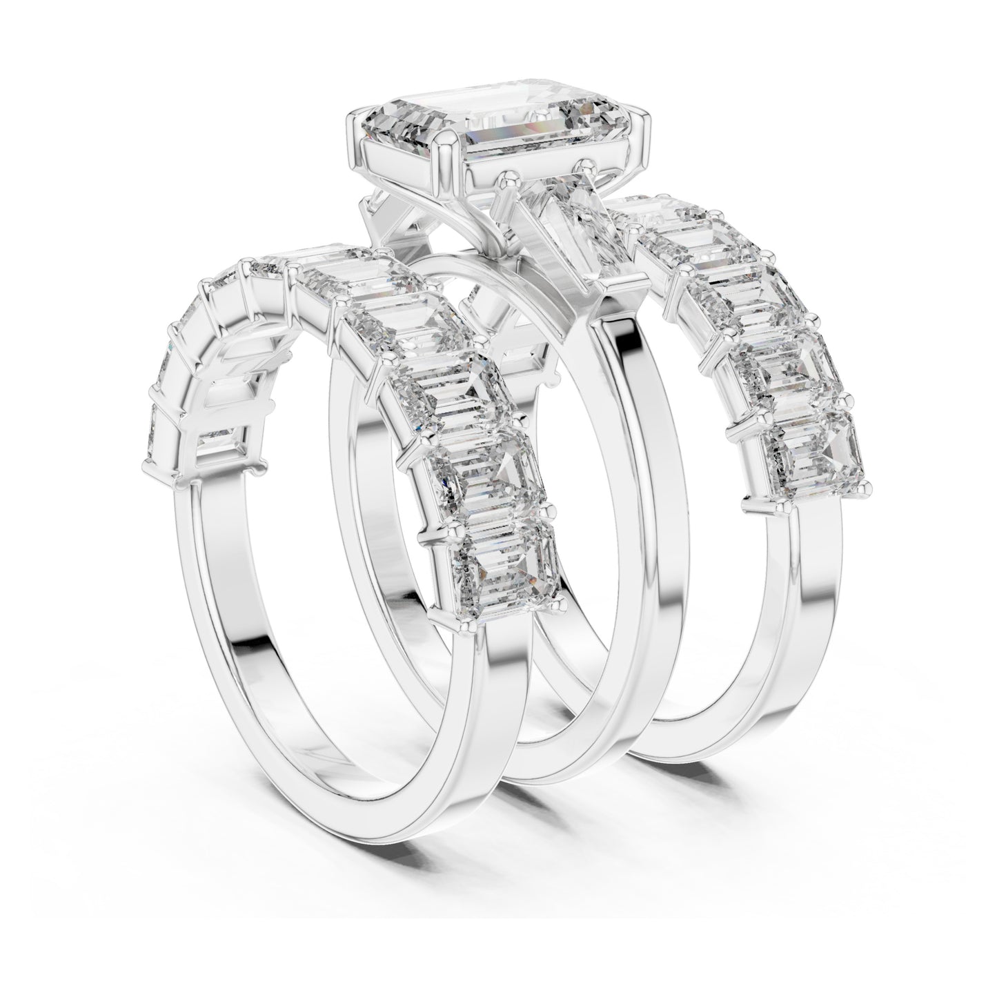 Vera 2 Carat Emerald Lab Grown Diamond Eternity Ring