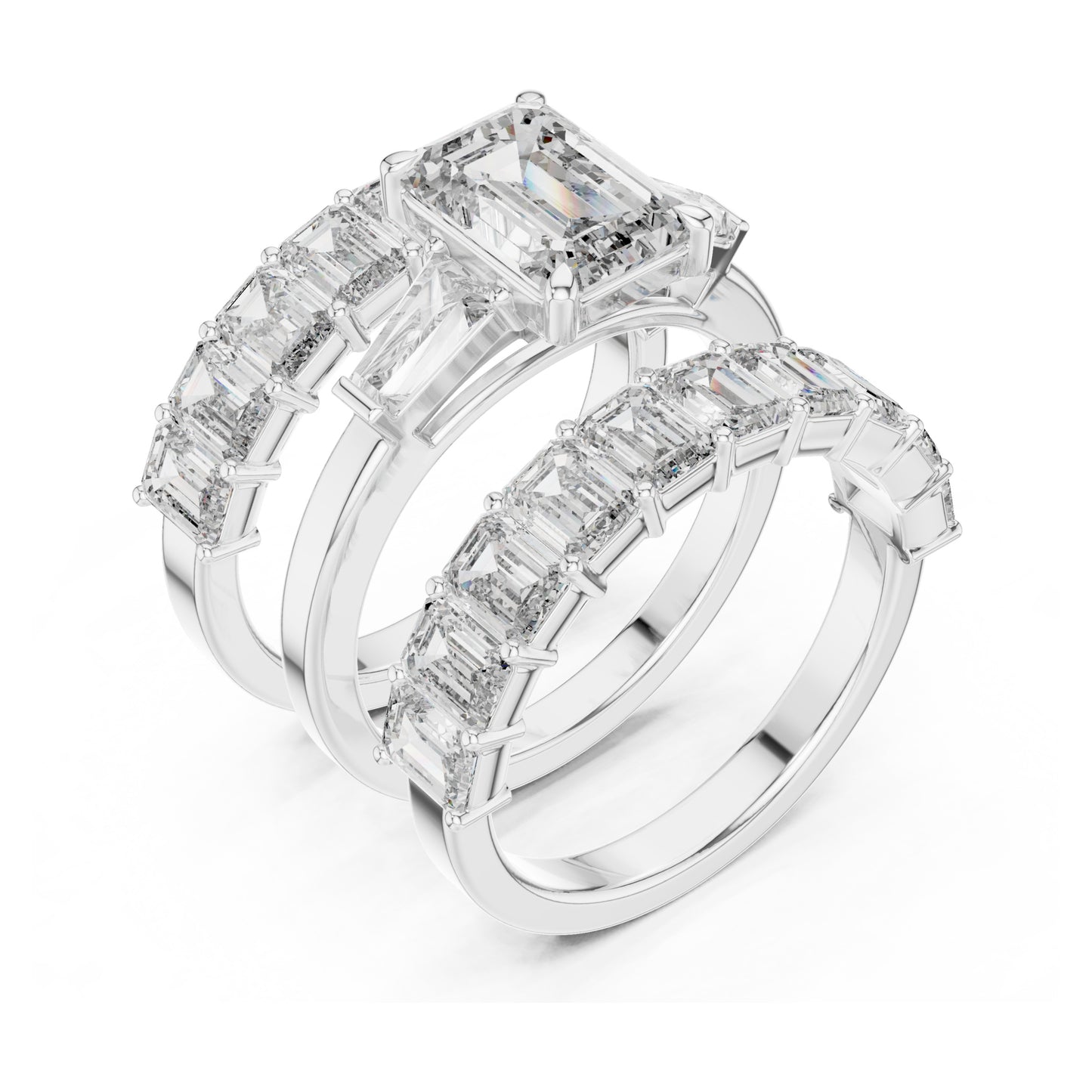 Vera 2 Carat Emerald Lab Grown Diamond Eternity Ring