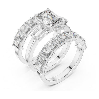 Vera 2 Carat Emerald Lab Grown Diamond Eternity Ring