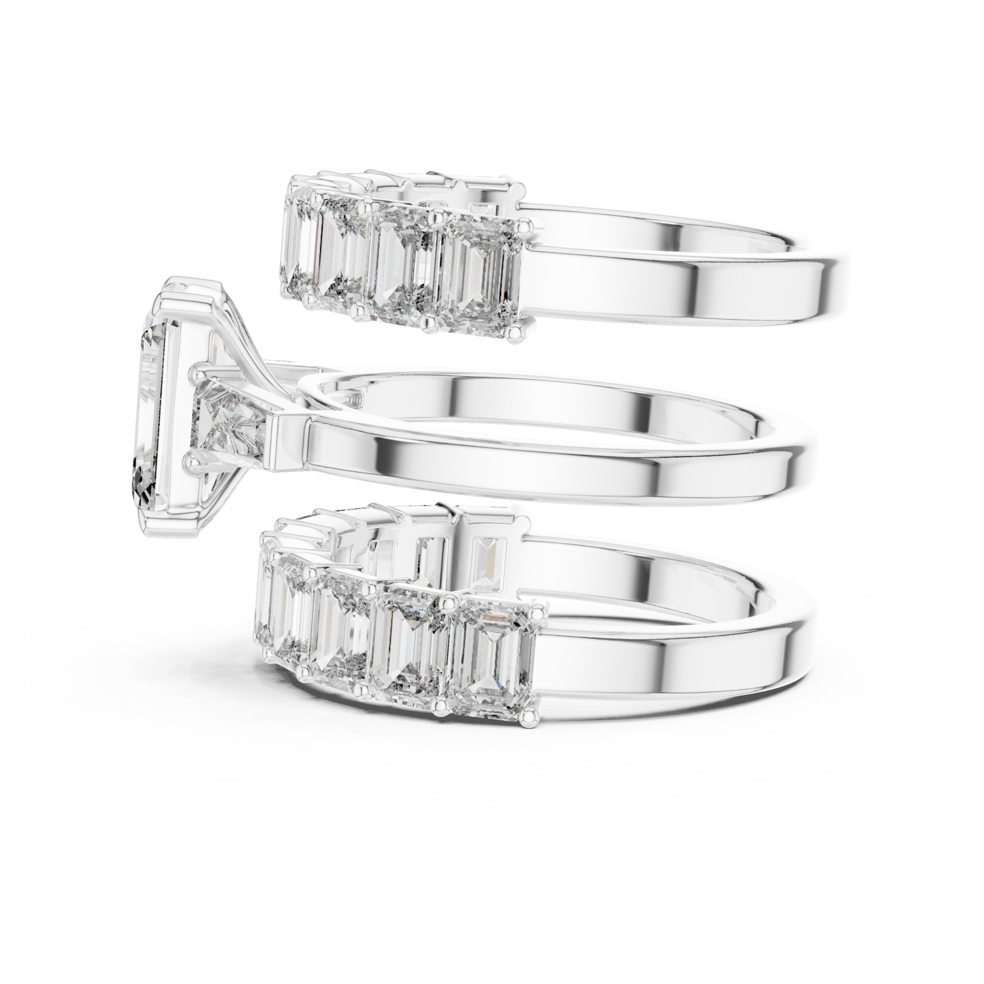 Vera 2 Carat Emerald Lab Grown Diamond Eternity Ring