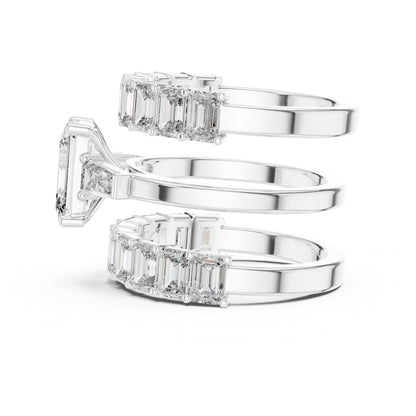 Vera 2 Carat Emerald Lab Grown Diamond Eternity Ring