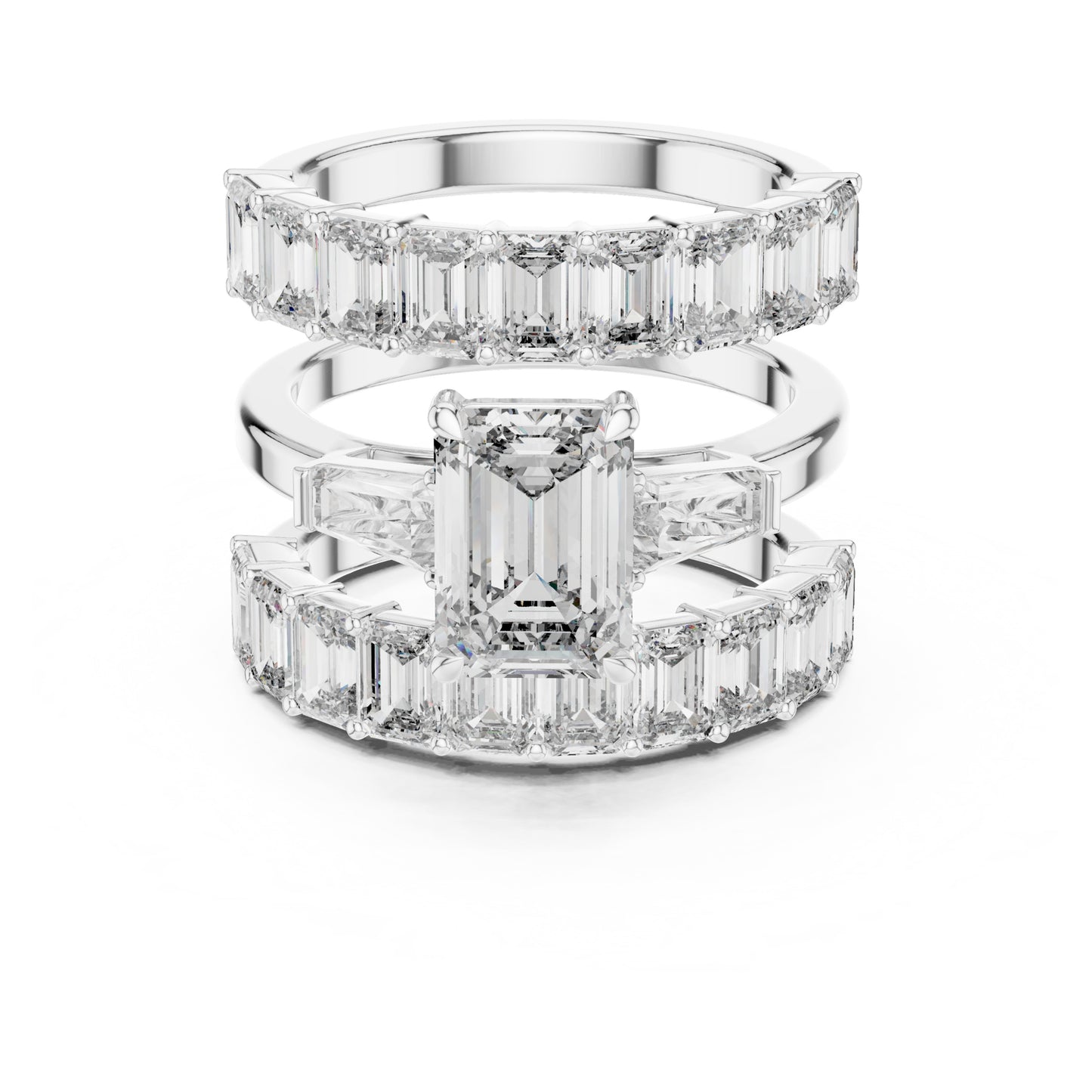 Vera 2 Carat Emerald Lab Grown Diamond Eternity Ring