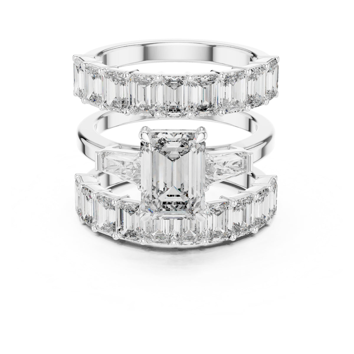 Vera 2 Carat Emerald Lab Grown Diamond Eternity Ring