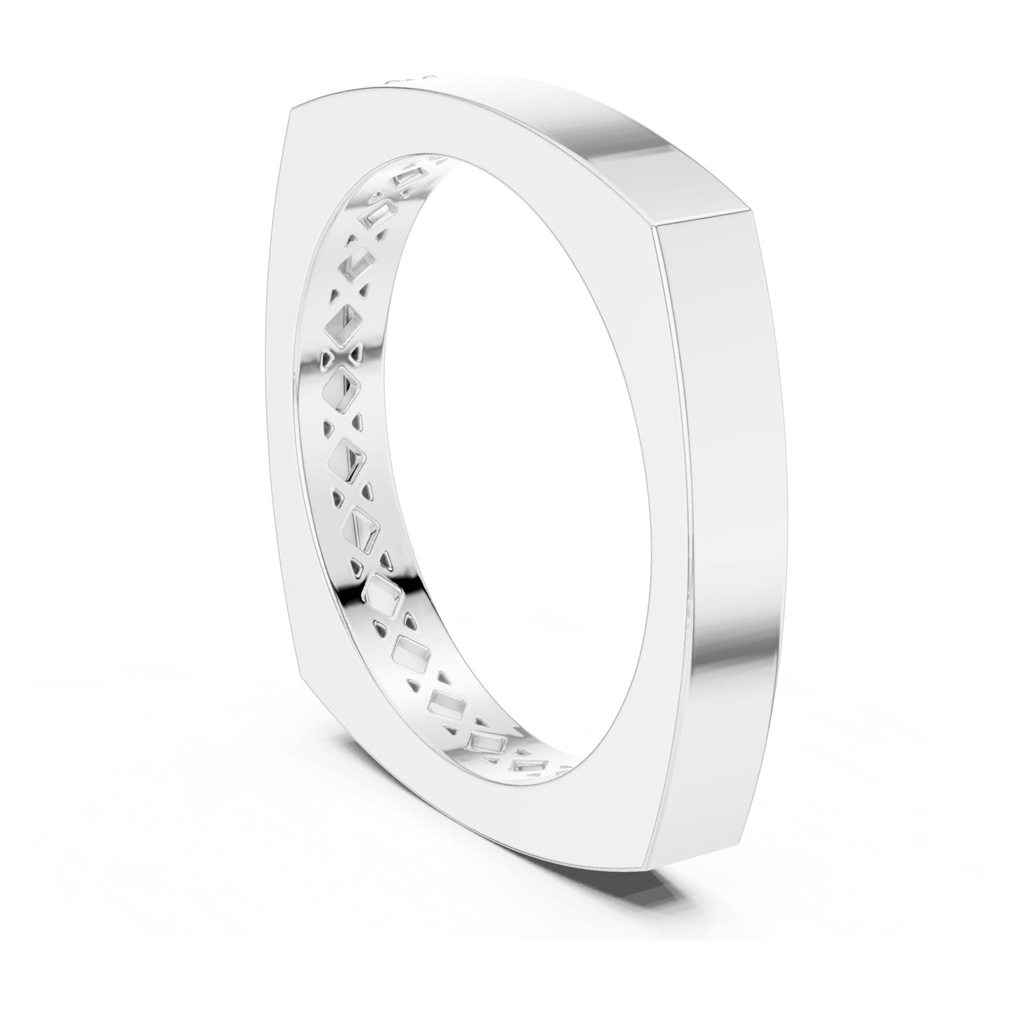 Vera Round Lab Grown Diamond Claw Geometric Ring