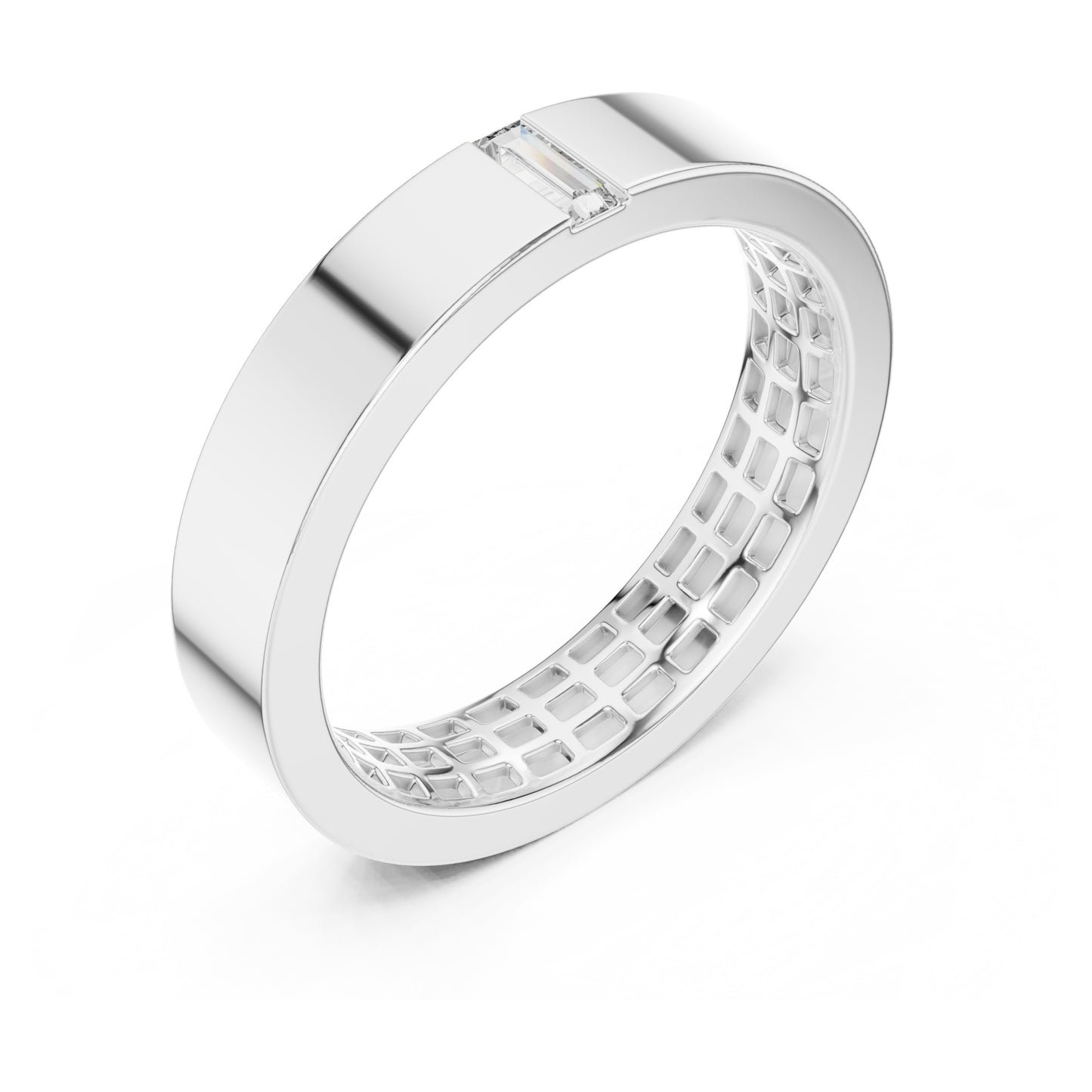 Vera Baguette Lab Grown Diamond Wedding Band