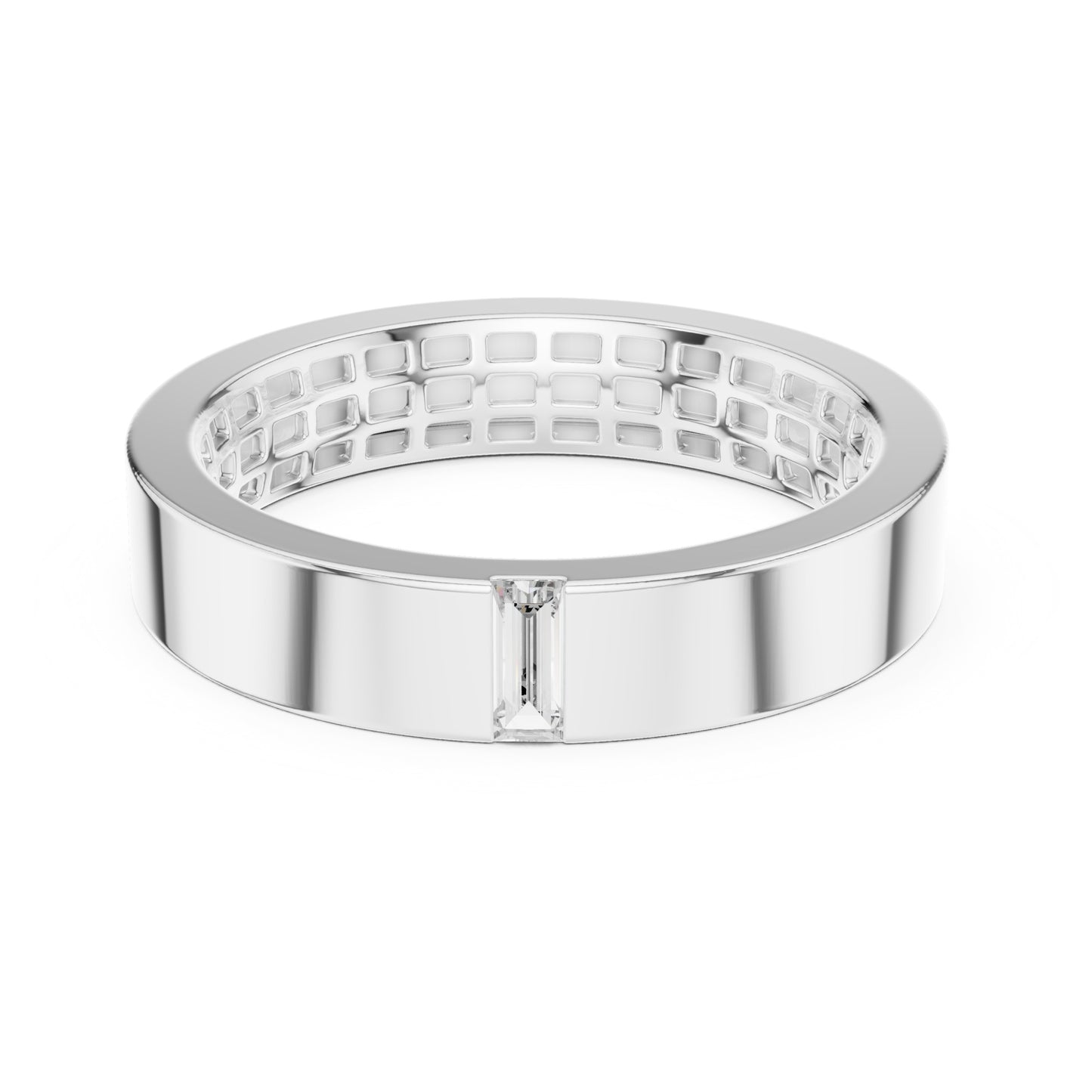 Vera Baguette Lab Grown Diamond Wedding Band