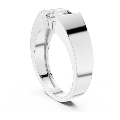 Vera 1.5 Carat Round Lab Grown Diamond Geometric Ring