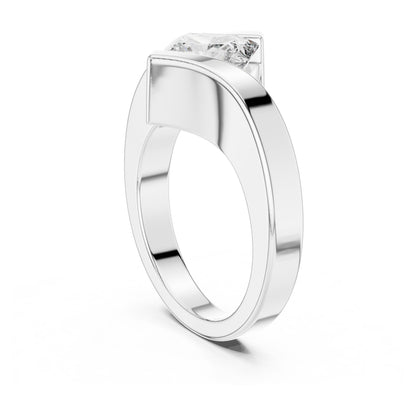 Isla 2 Carat Princess Lab Grown Diamond Bezel Ring