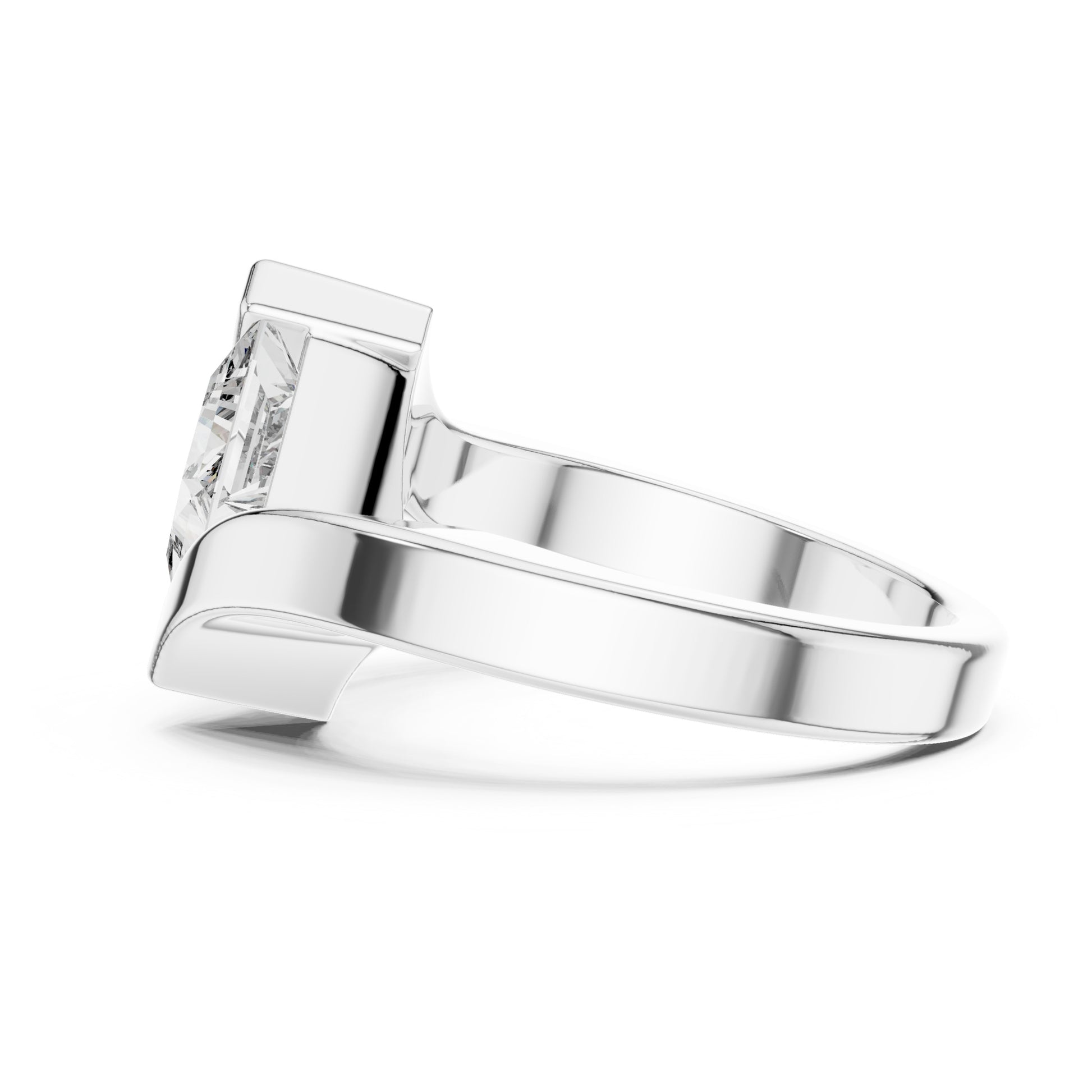 Isla 2 Carat Princess Lab Grown Diamond Bezel Ring
