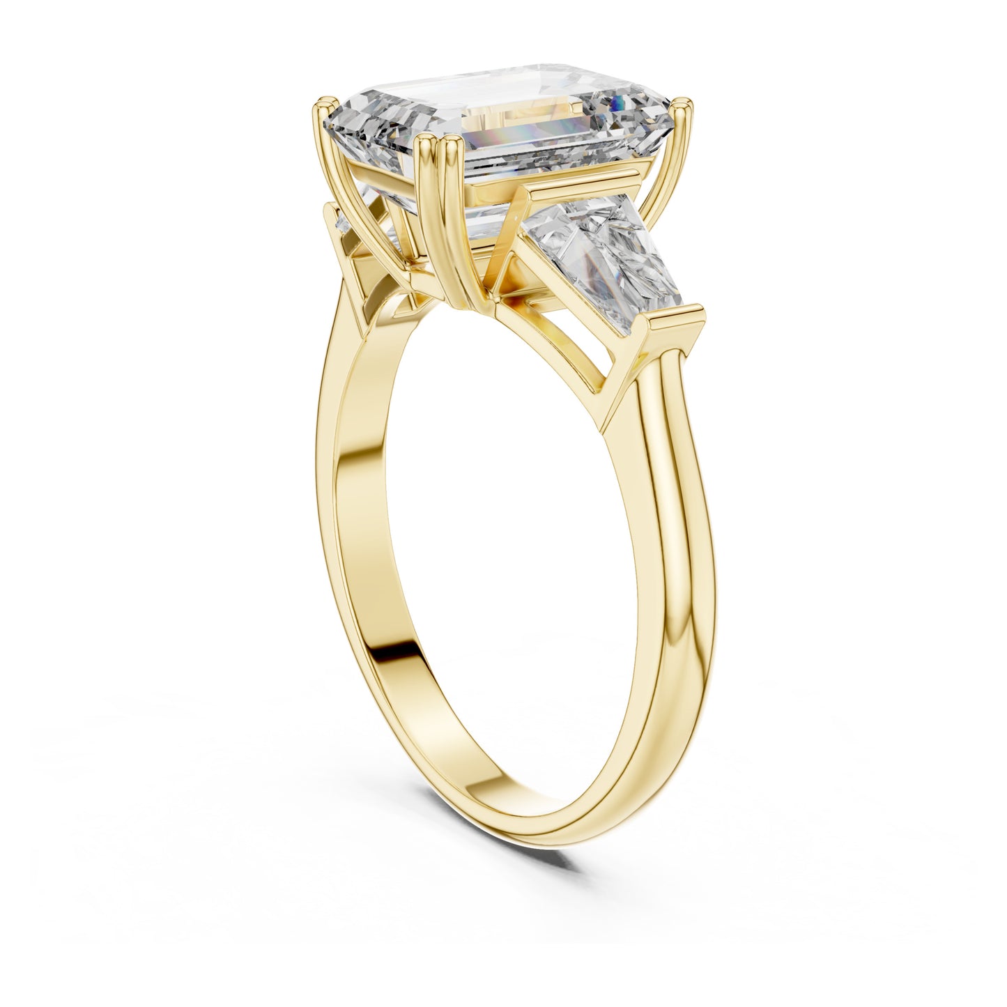 Vera 2 Carat Princess Lab Grown Diamond Graduated Three Stone Ring