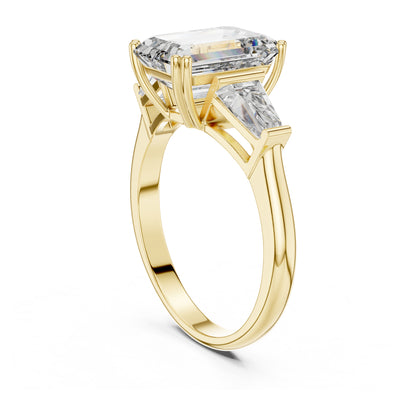 Vera 2 Carat Princess Lab Grown Diamond Graduated Three Stone Ring