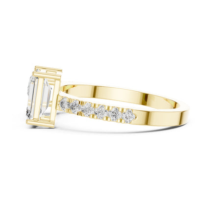 Vera 2 Carat Pear Lab Grown Diamond Toi et Moi Ring