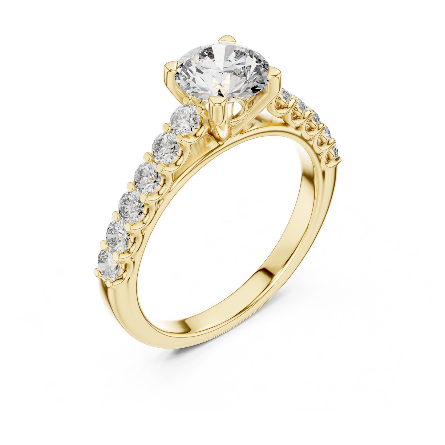 Sienna 1 Carat Round Lab Grown Diamond Engagement Ring