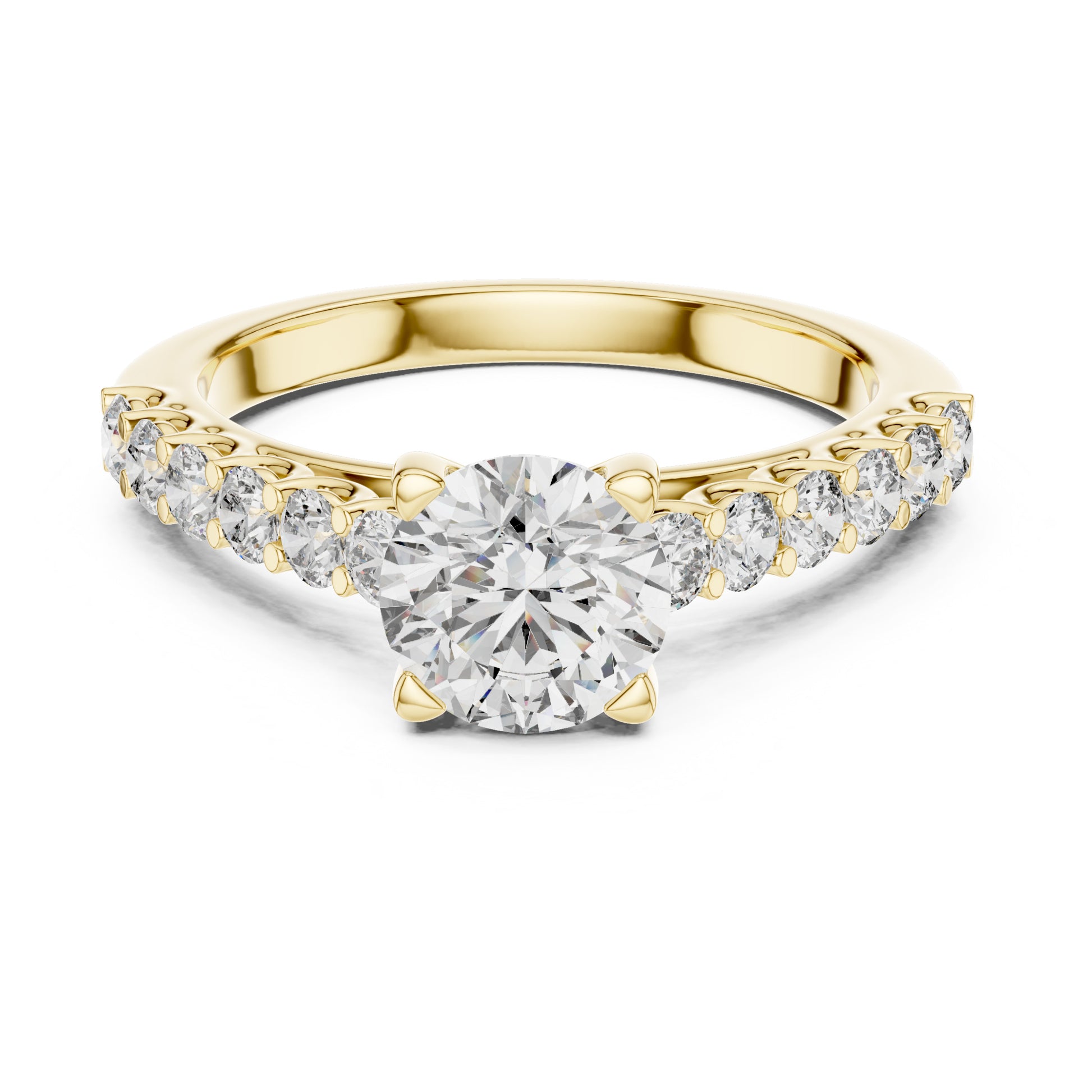 Sienna 1 Carat Round Lab Grown Diamond Engagement Ring
