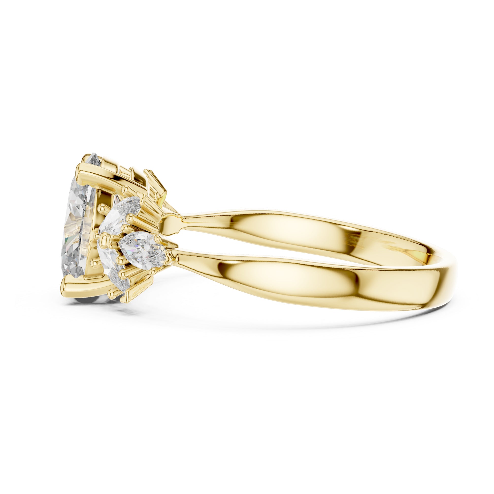 Flora 1 Carat Oval Lab Grown Diamond Engagement Ring