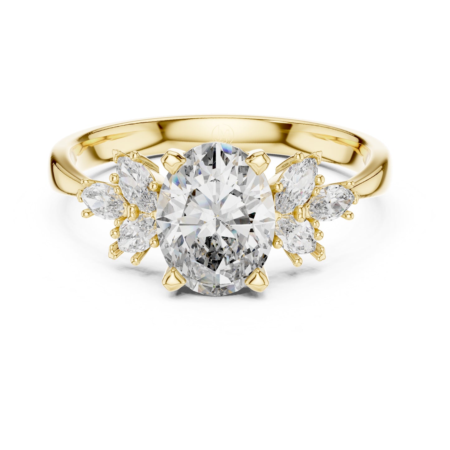 Flora 1 Carat Oval Lab Grown Diamond Engagement Ring