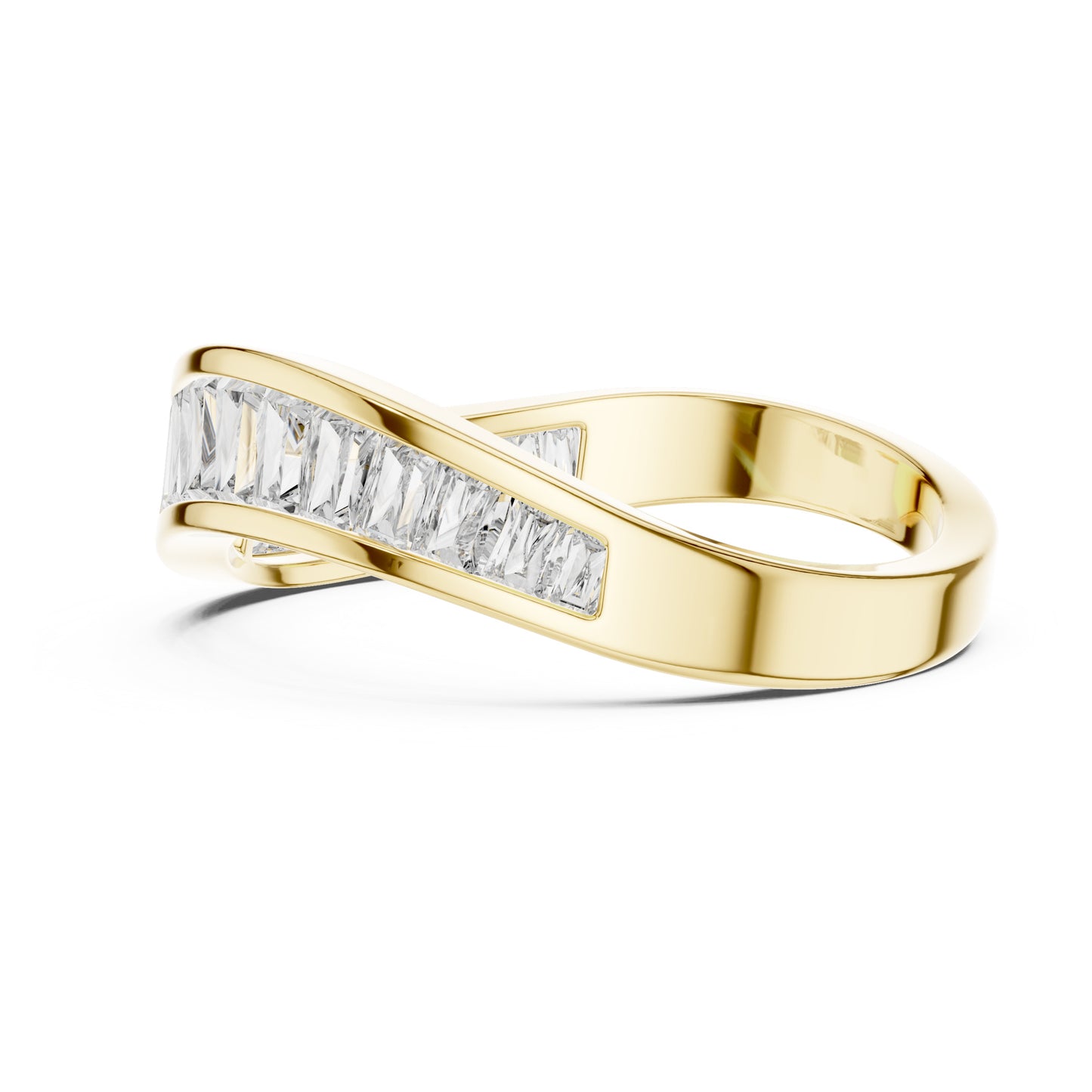 Vera Baguette Lab Grown Diamond Half Eternity Ring