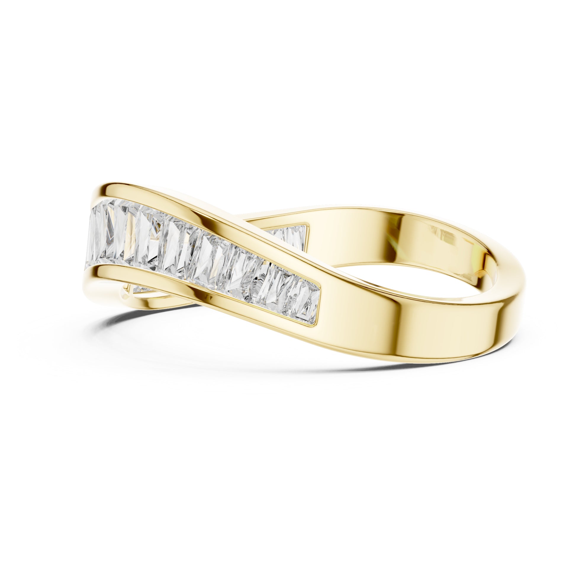 Vera Baguette Lab Grown Diamond Half Eternity Ring