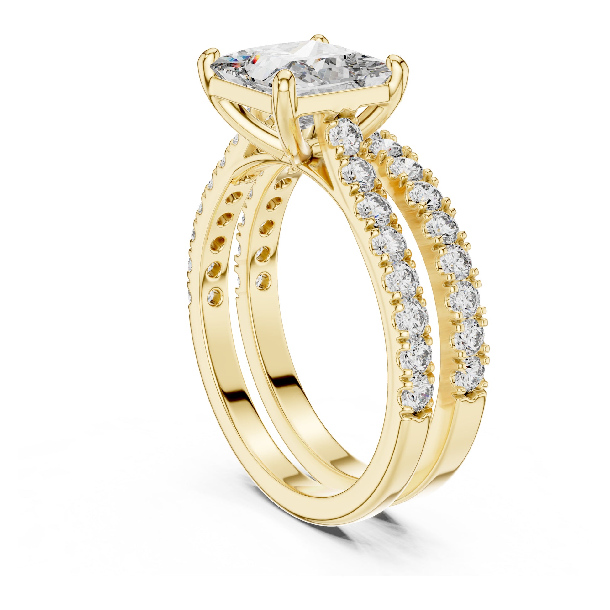 Vera 1.5 Carat Princess Lab Grown Diamond Engagement Ring
