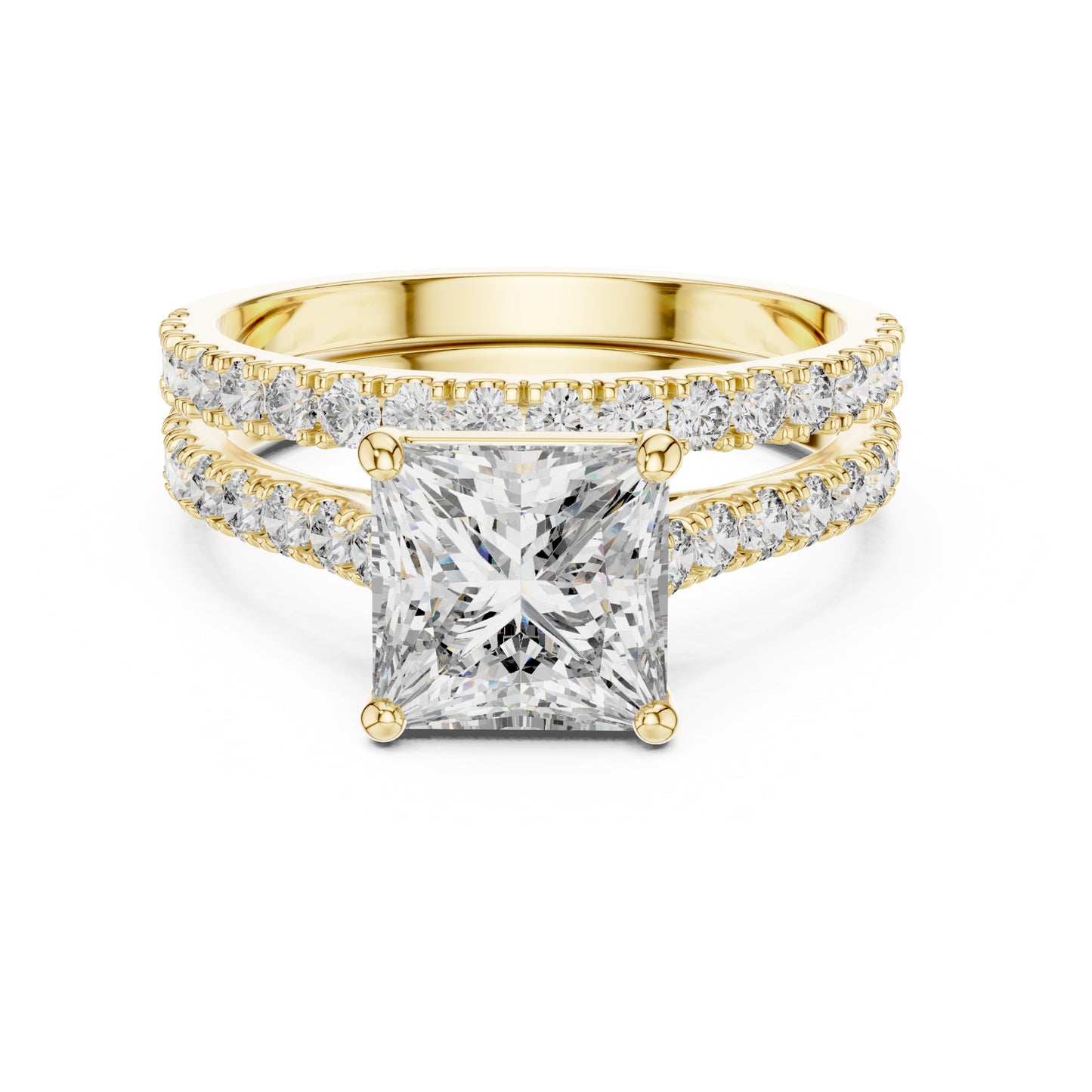 Vera 1.5 Carat Princess Lab Grown Diamond Engagement Ring