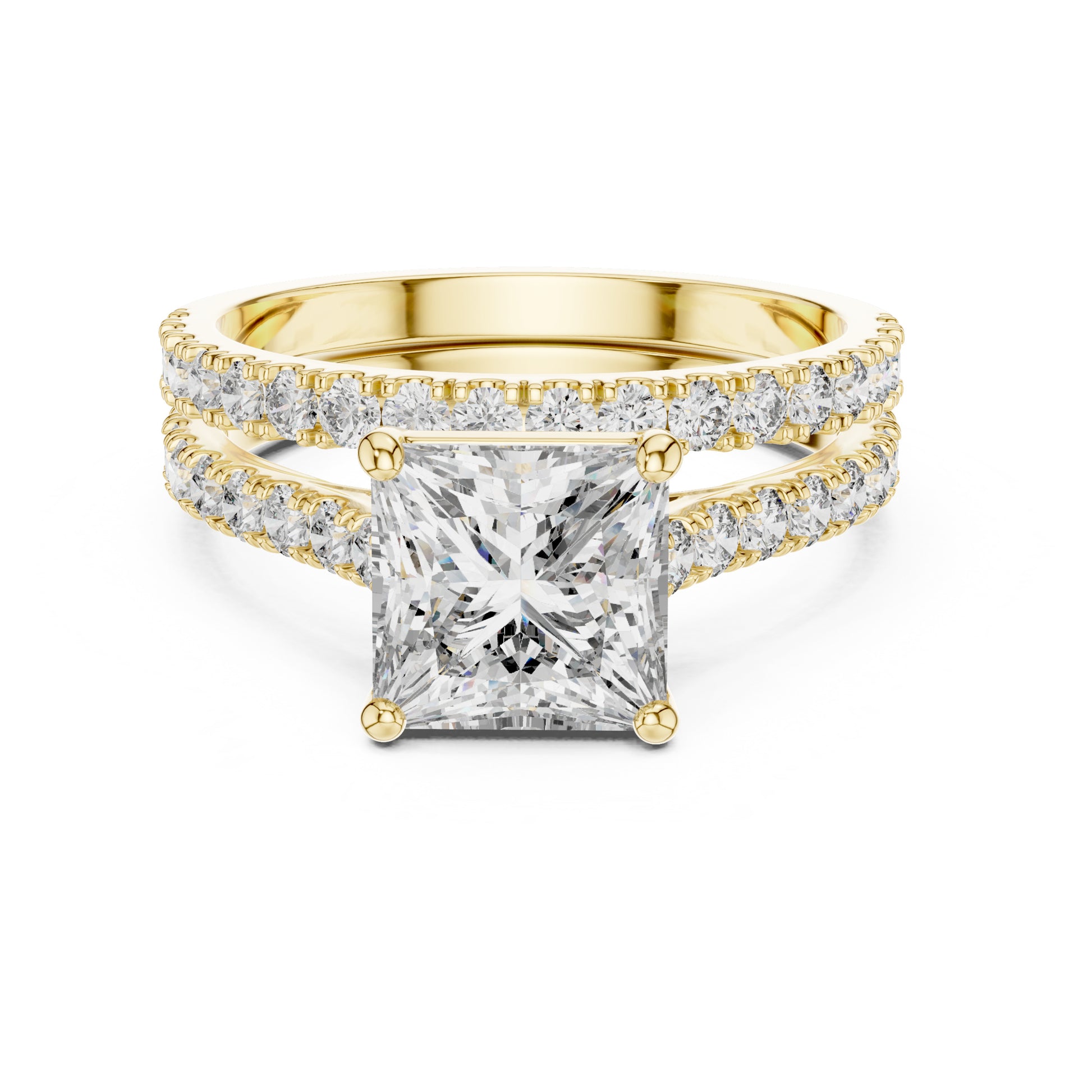 Vera 1.5 Carat Princess Lab Grown Diamond Engagement Ring