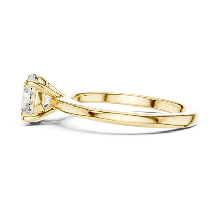 Clara 1.5 Carat Round Lab Grown Diamond Claw Solitaire Engagement Ring