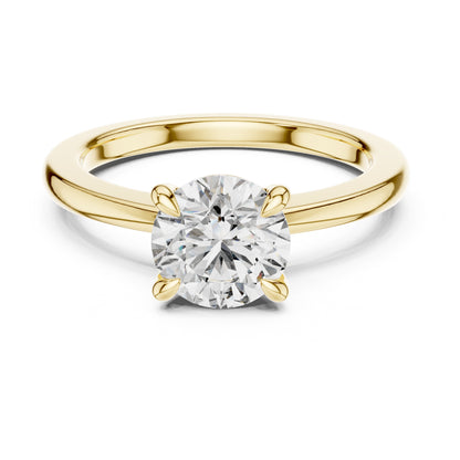 Clara 1.5 Carat Round Lab Grown Diamond Claw Solitaire Engagement Ring