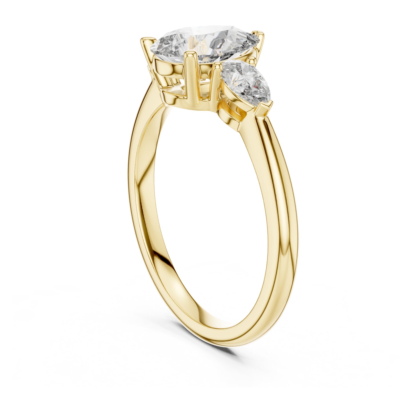 Sienna 1 Carat Pear Lab Grown Diamond Graduated Three Stone Ring