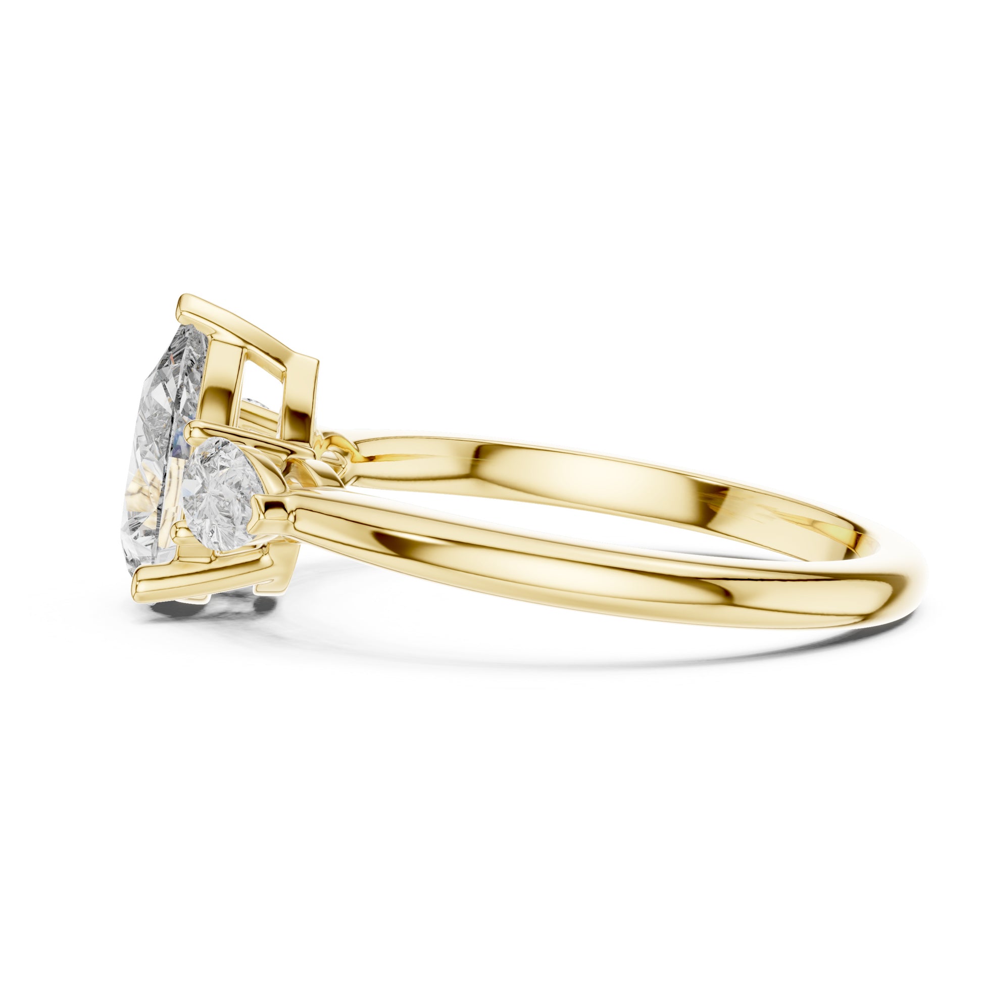 Sienna 1 Carat Pear Lab Grown Diamond Graduated Three Stone Ring