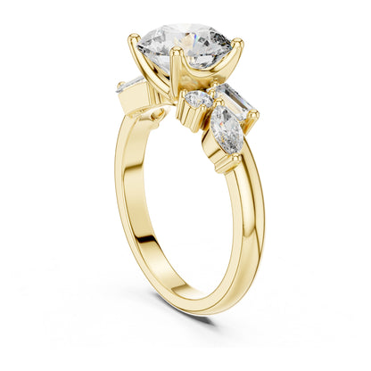 Nova 2 Carat Round Lab Grown Diamond Engagement Ring