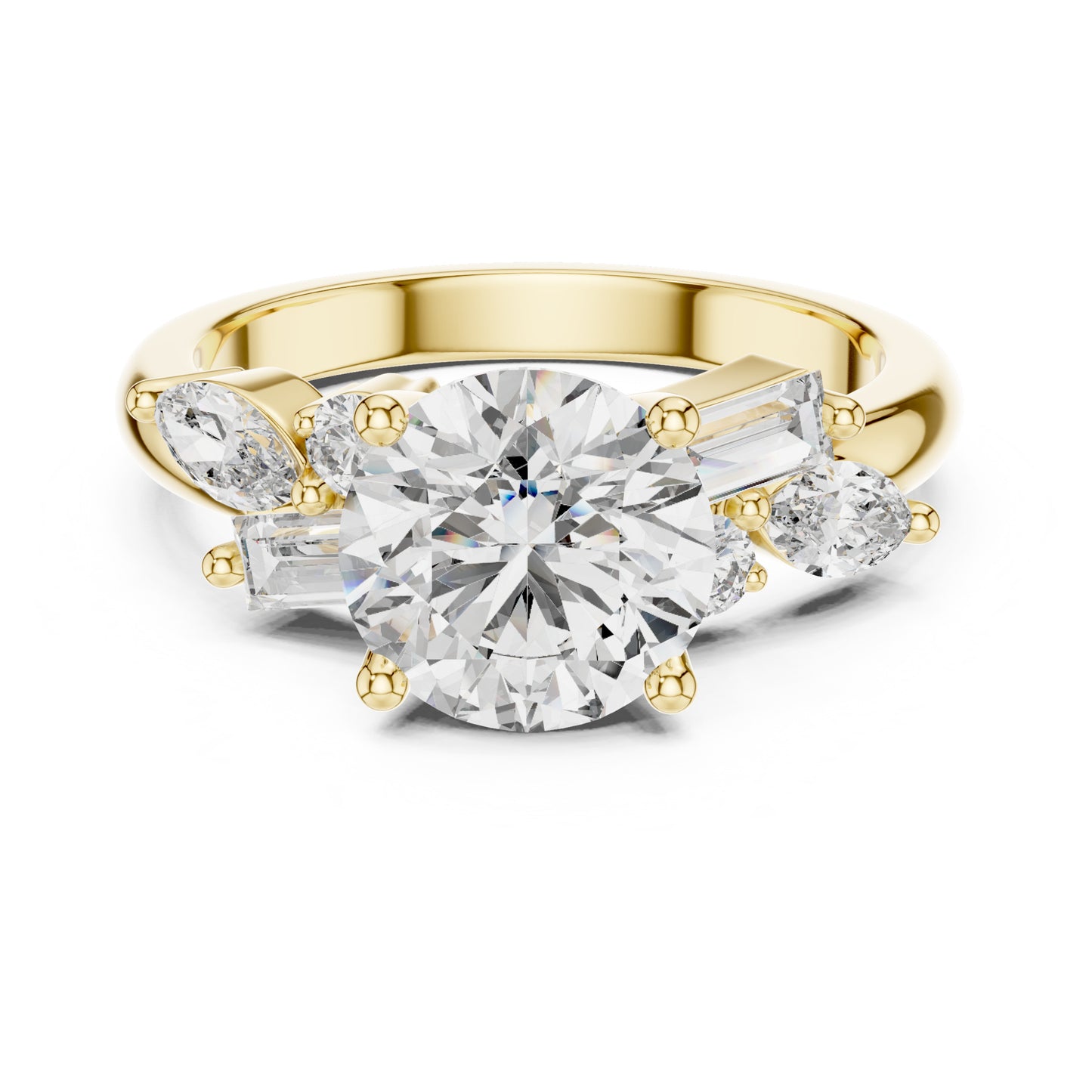 Nova 2 Carat Round Lab Grown Diamond Engagement Ring