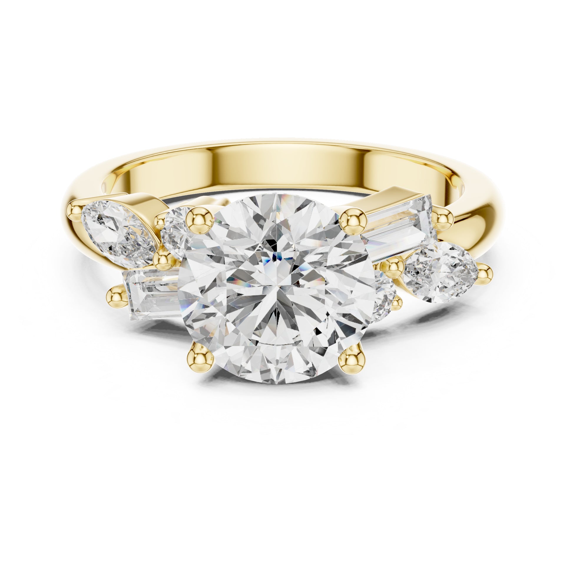 Nova 2 Carat Round Lab Grown Diamond Engagement Ring