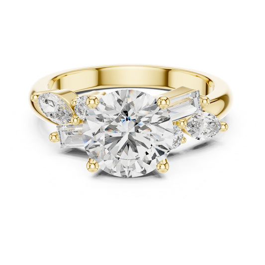 Nova 2 Carat Round Lab Grown Diamond Engagement Ring