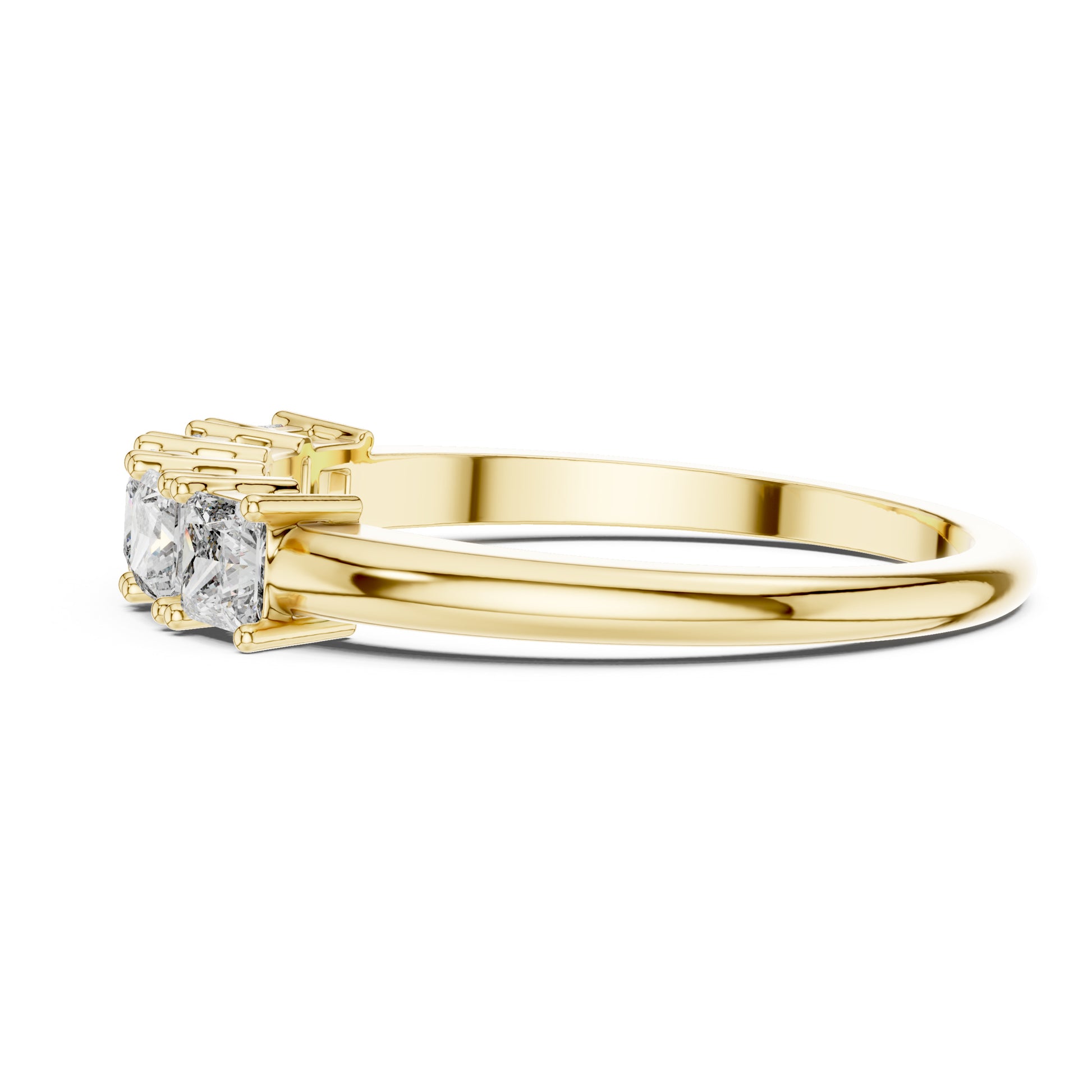 Vera 0.50ct Princess Lab Grown Diamond Half Eternity Ring