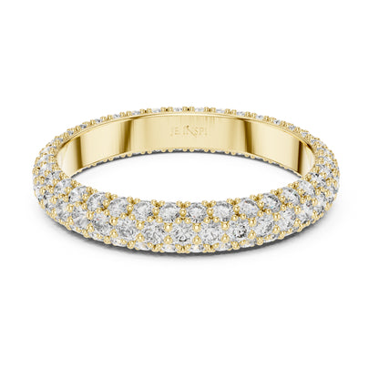 Aurora 1.5 Carat Round Lab Grown Diamond Domed Eternity Ring