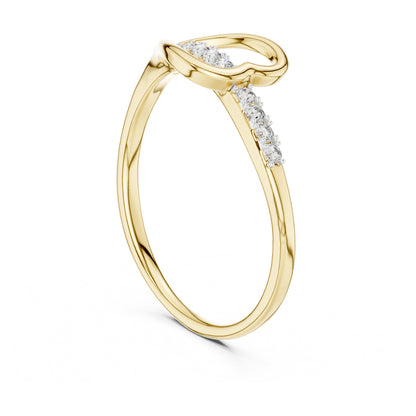 Livia Round Lab Grown Diamond Pave Crossover Ring