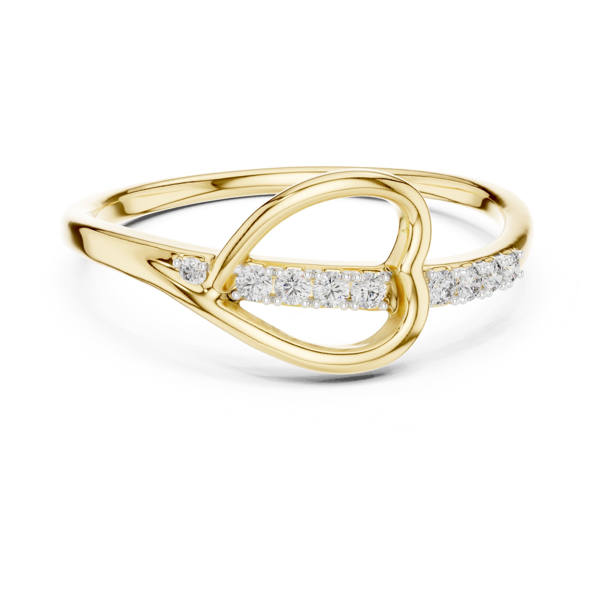 Livia Round Lab Grown Diamond Pave Crossover Ring