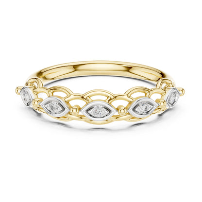 Isla Round Lab Grown Diamond Half Eternity Ring