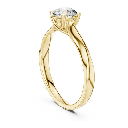 Clara 0.50ct Round Lab Grown Diamond Claw Solitaire Engagement Ring