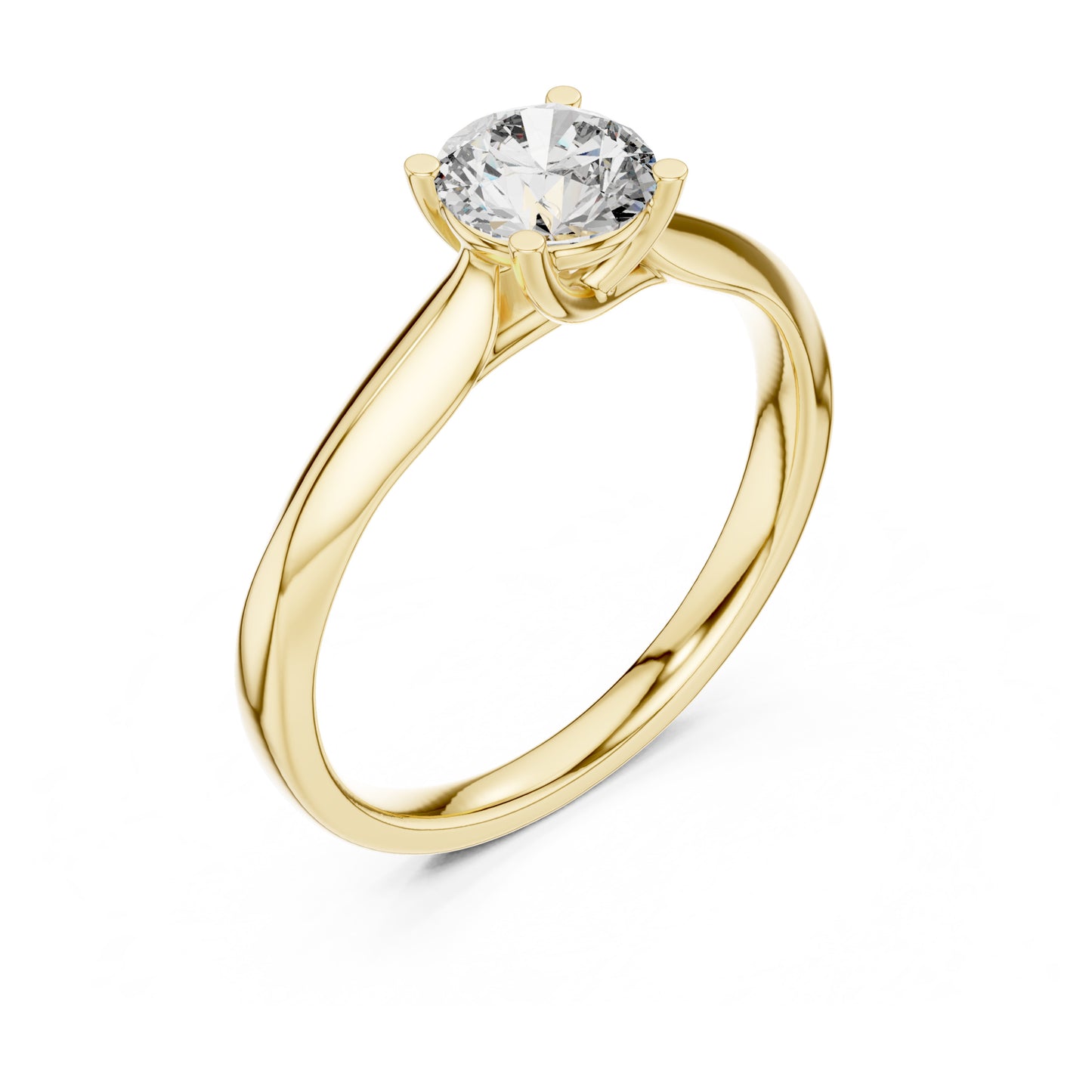 Clara 0.50ct Round Lab Grown Diamond Claw Solitaire Engagement Ring