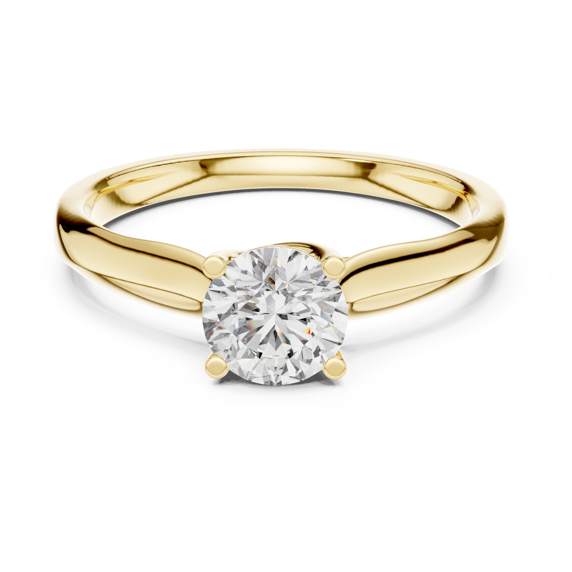 Clara 0.50ct Round Lab Grown Diamond Claw Solitaire Engagement Ring